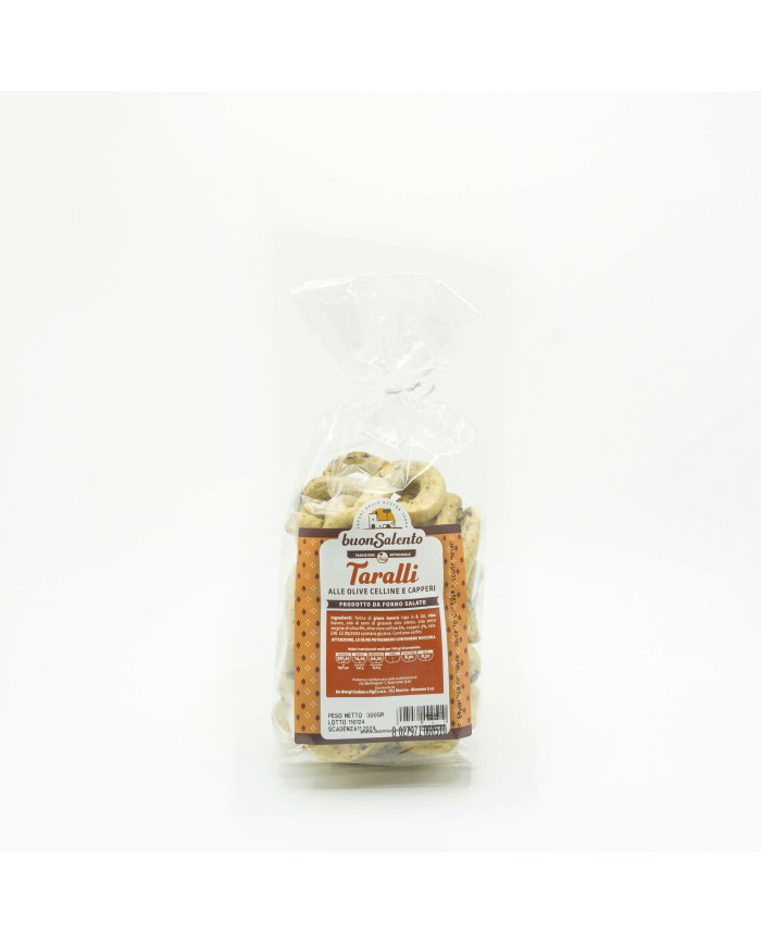 taralli olive celline e capperi - 300gr