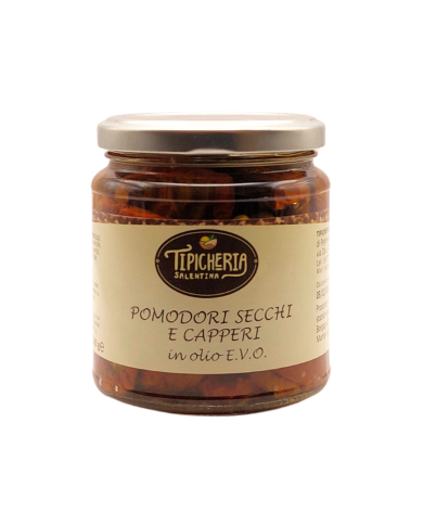 POMODORI SECCHI E CAPPERI IN OLIO E.V.O.