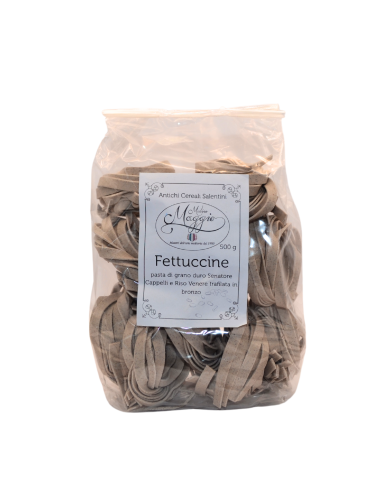 Fettuccine with Senatore Cappelli Wheat and Black Rice