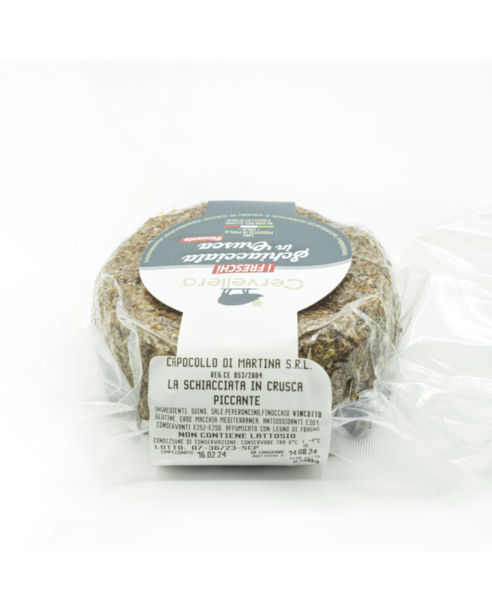 schiacciata in crusca piccante