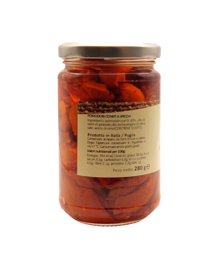 pomodorini confit a spicchi - 280gr