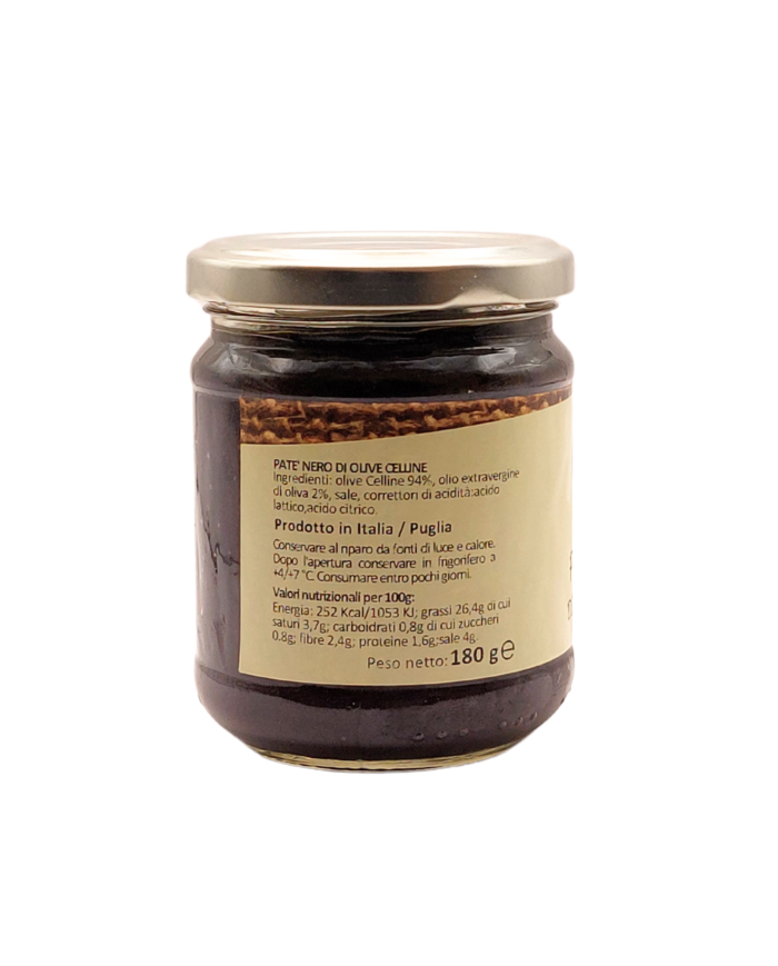 PATÈ NERO DI OLIVE CELLINE