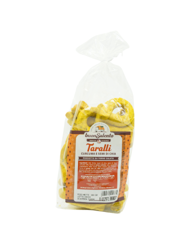 taralli curcuma e semi di chia - 300gr