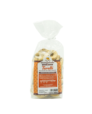 taralli olive celline e capperi - 300gr